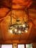 A wrought iron light - a wrought iron chandelier Oak (SI0311)